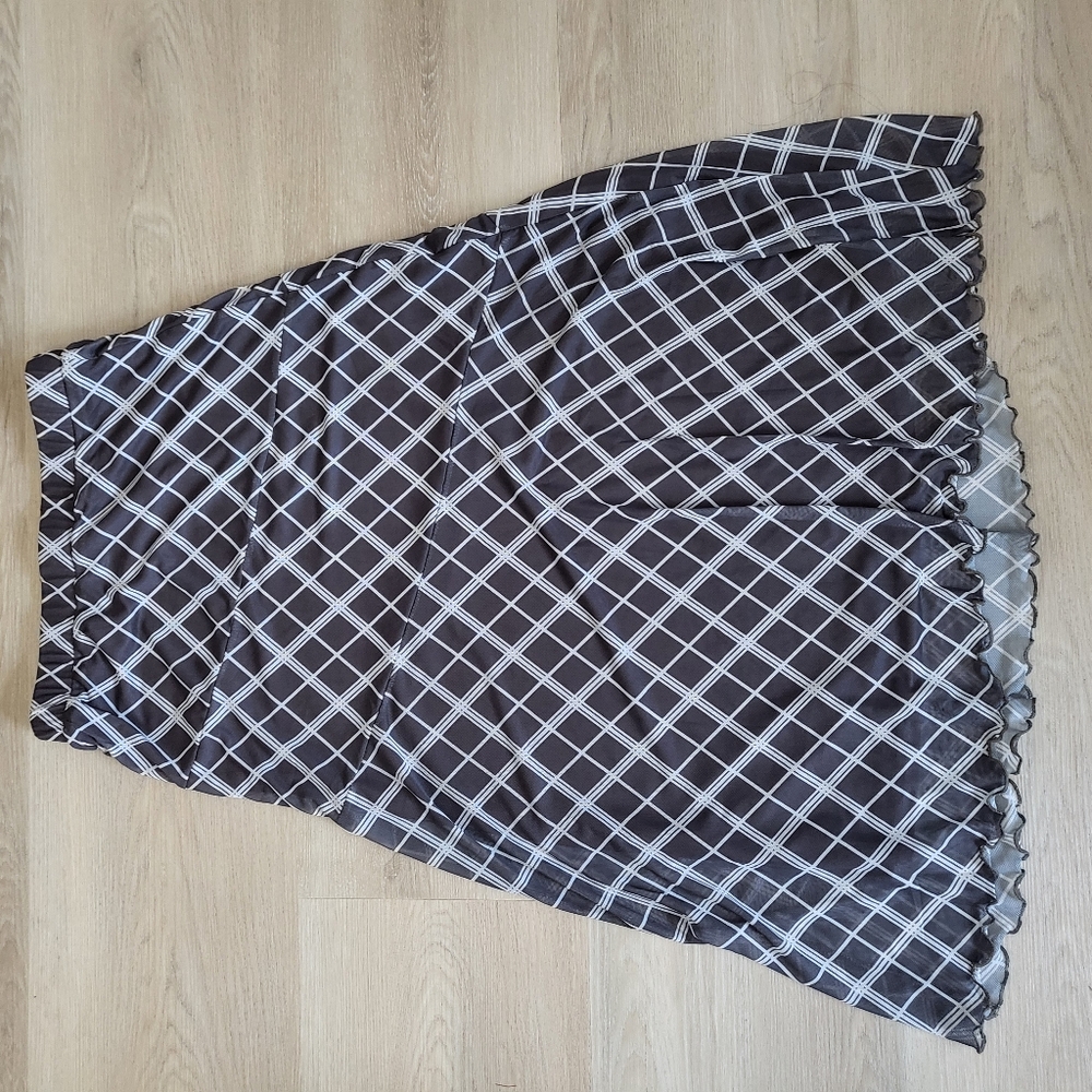 Brown midi skirt
